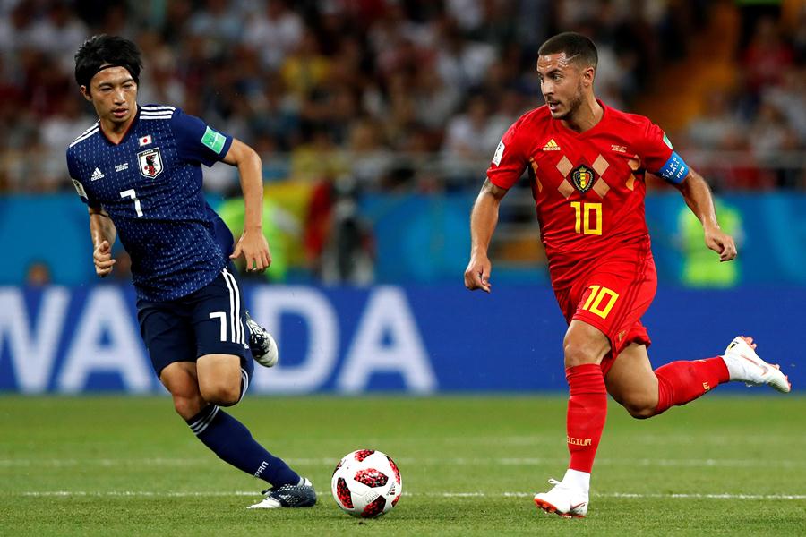 Eden Hazard contra Japón (Rusia 2018)