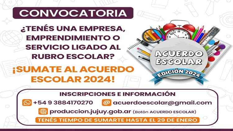 Acuerdo escolar 2024