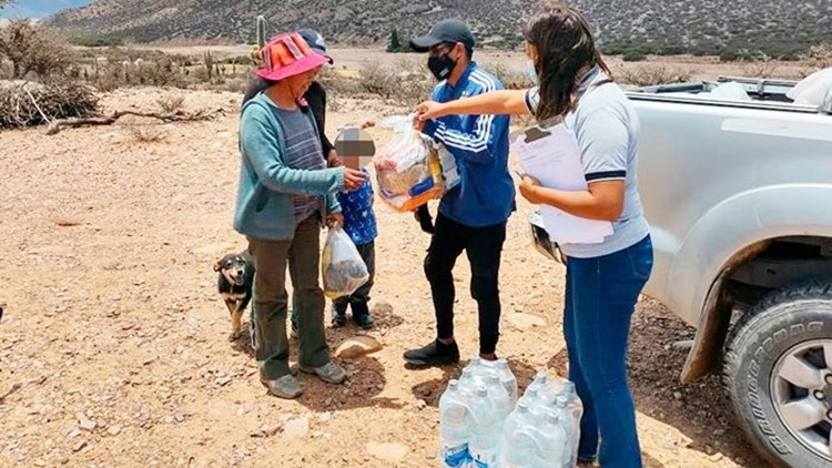 Asistencia a damnificados por el temporal