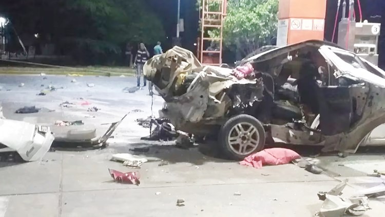 Auto con cocaína destruido