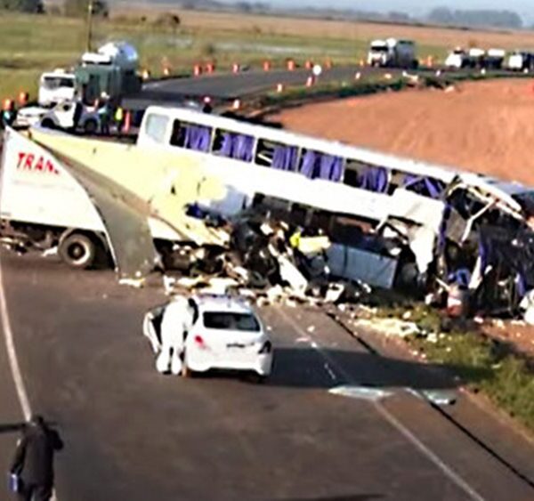 Fatal colisión rutera