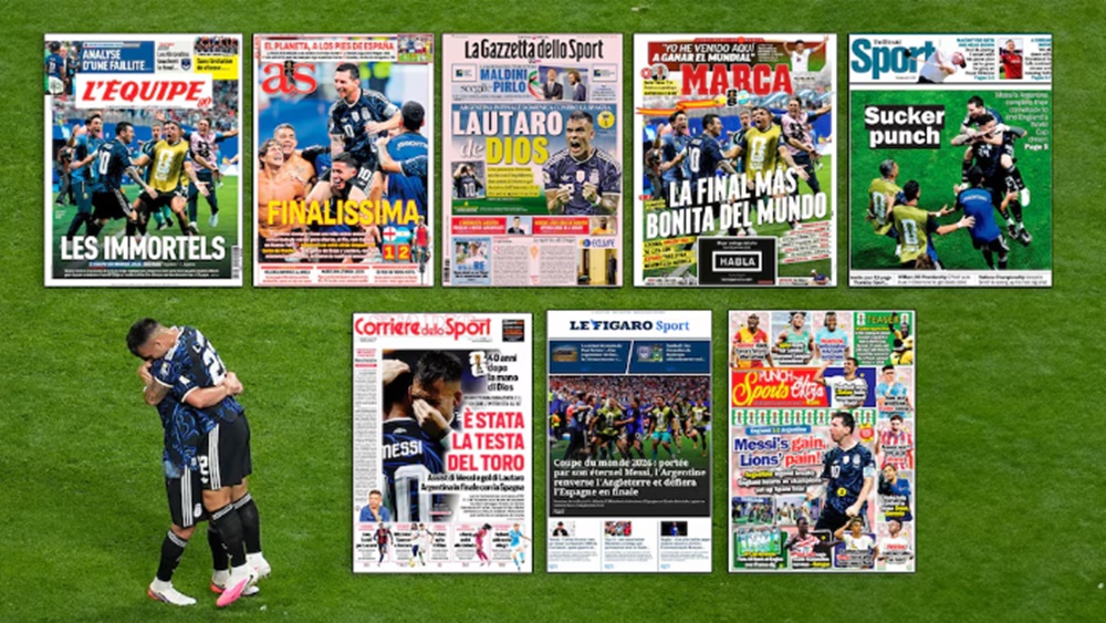 La prensa mundial elogió la épica remontada de Argentina ante Inglaterra y ya palpita la gran final con España